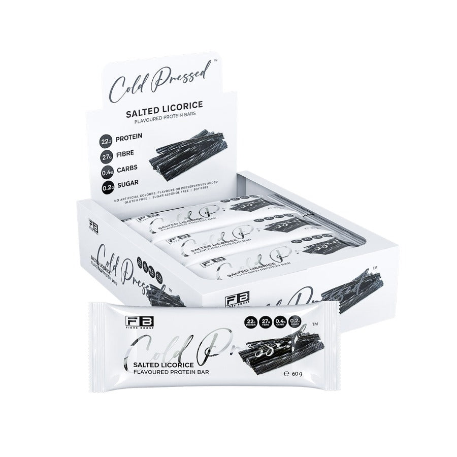 Salted Licorice Protein bar - Box of 12 - Keto Supplies