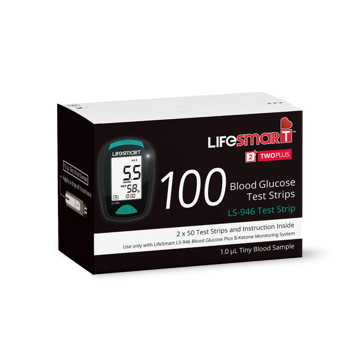 Lifesmart Blood Glucose Test Strips - 100 Count - Ketogenic Supplies