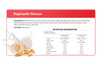 Nutrition label for Raphaello flavour product with ingredients and nutritional information.