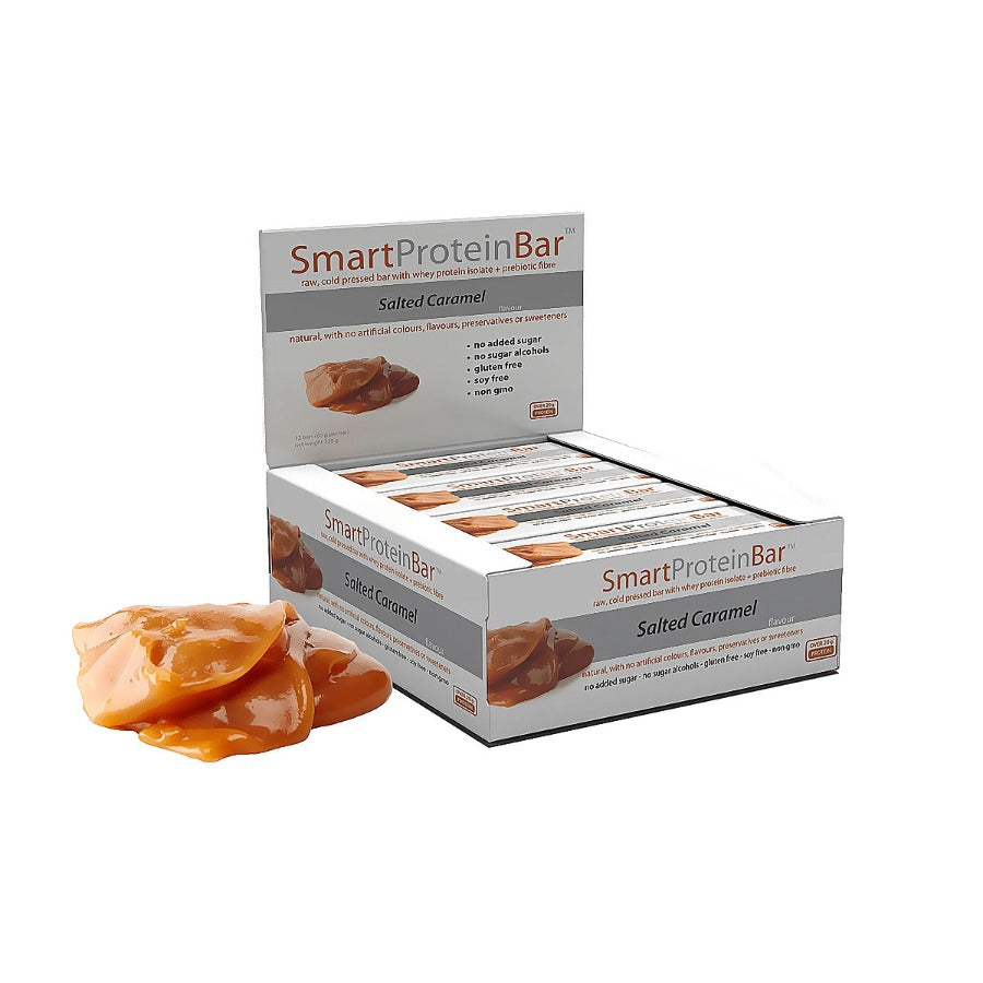 Smart Protein Bar - Salted Caramel -  Box of 12 - 720g - Ketogenic Supplies