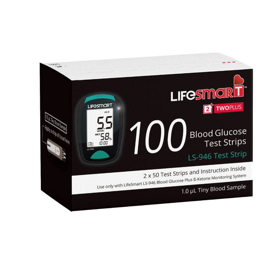 Lifesmart - 1 Box of Blood Glucose Test Strips - Ketogenic Supplies
