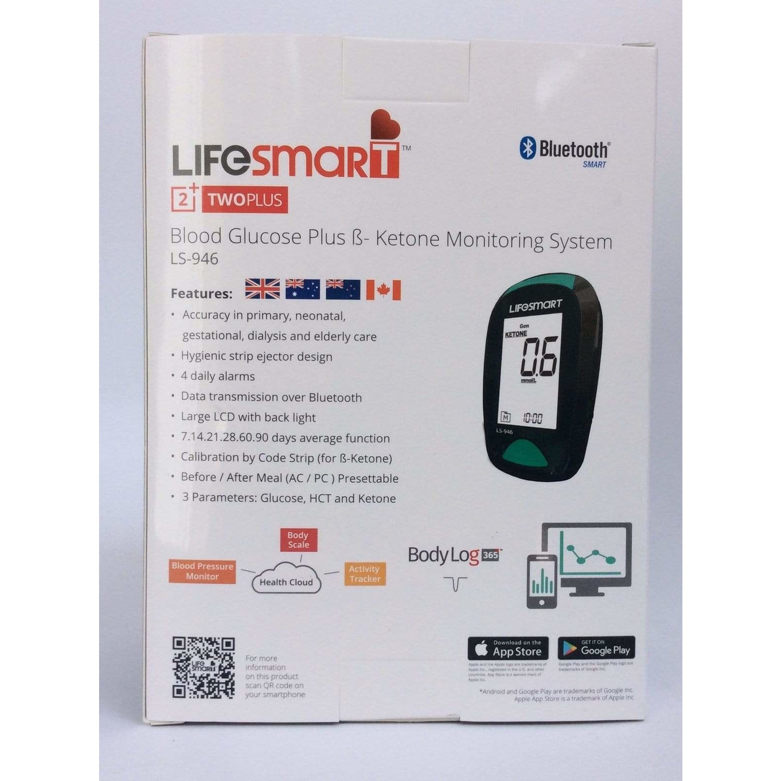 LifeSmart - Blood Ketone Tester - BlueTooth Model - Ketogenic Supplies