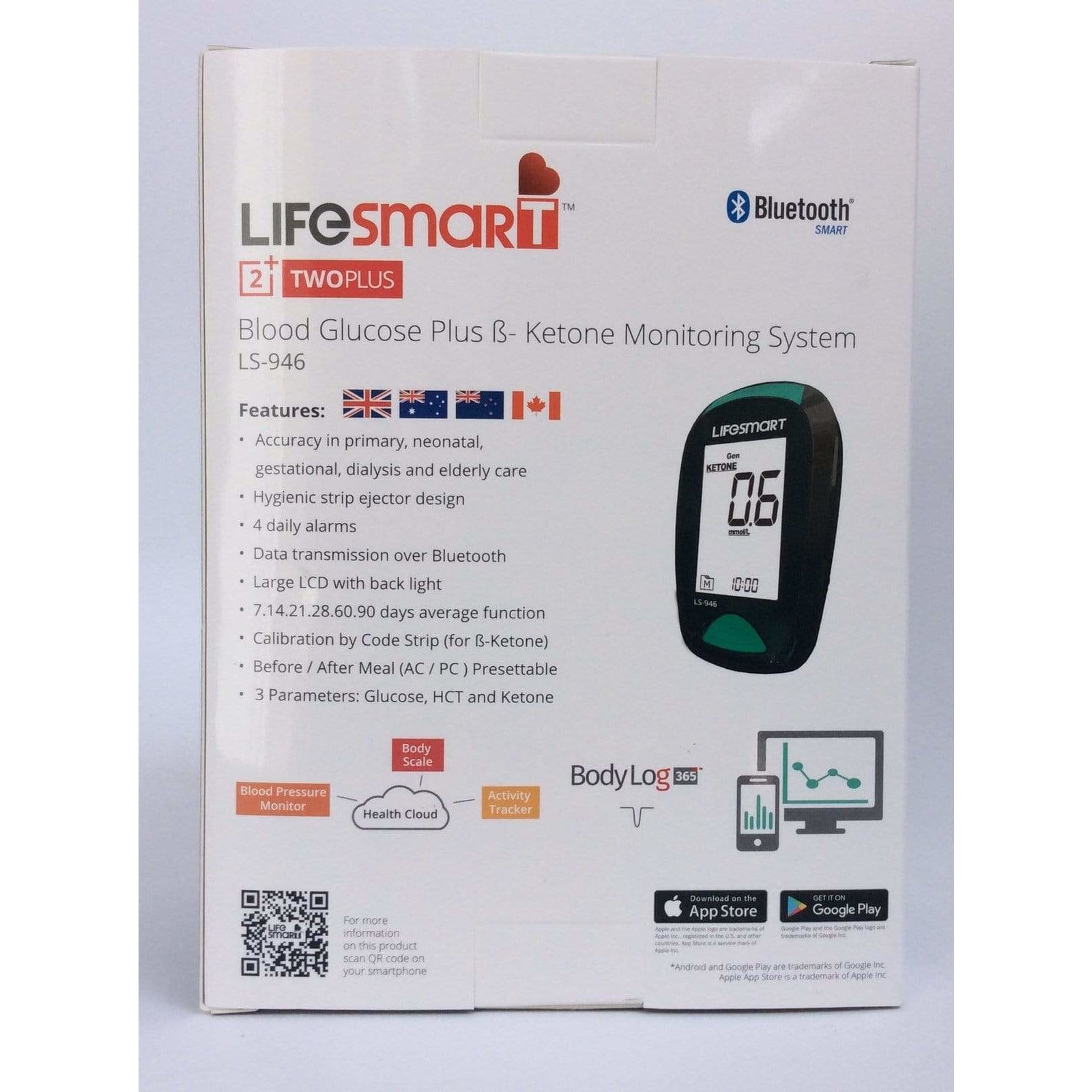 LifeSmart Blood Ketone Tester Bluetooth Model