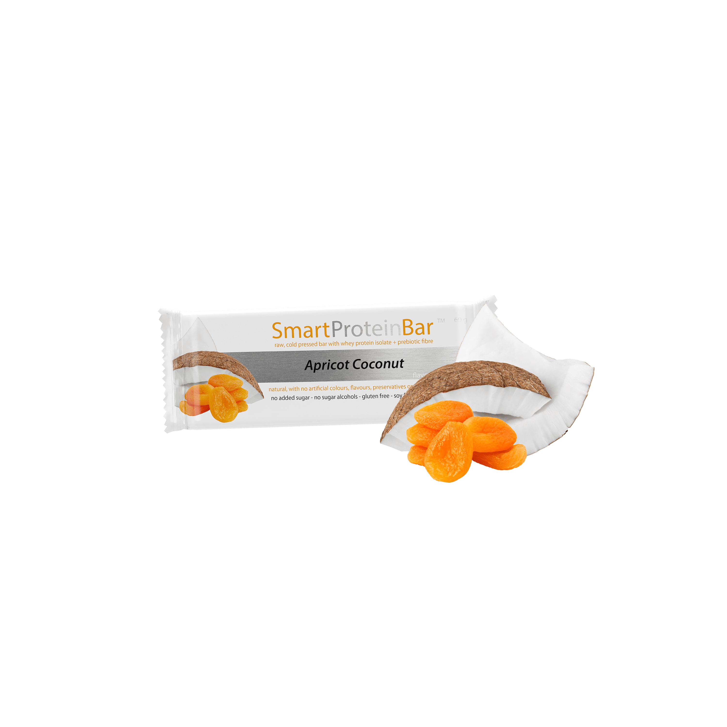 Smart Protein Bar - Apricot Coconut - Box of 12 - 720g - Ketogenic Supplies