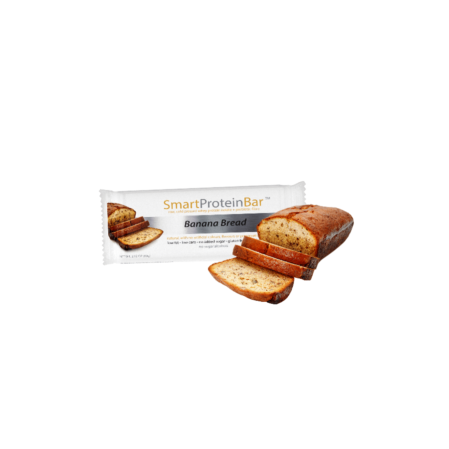 Smart Protein Bar - Banana Bread - Box of 12 - 720g - Ketogenic Supplies
