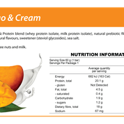Smart Protein Bar - Mango Cream -  Box of 12 - 720g - Ketogenic Supplies