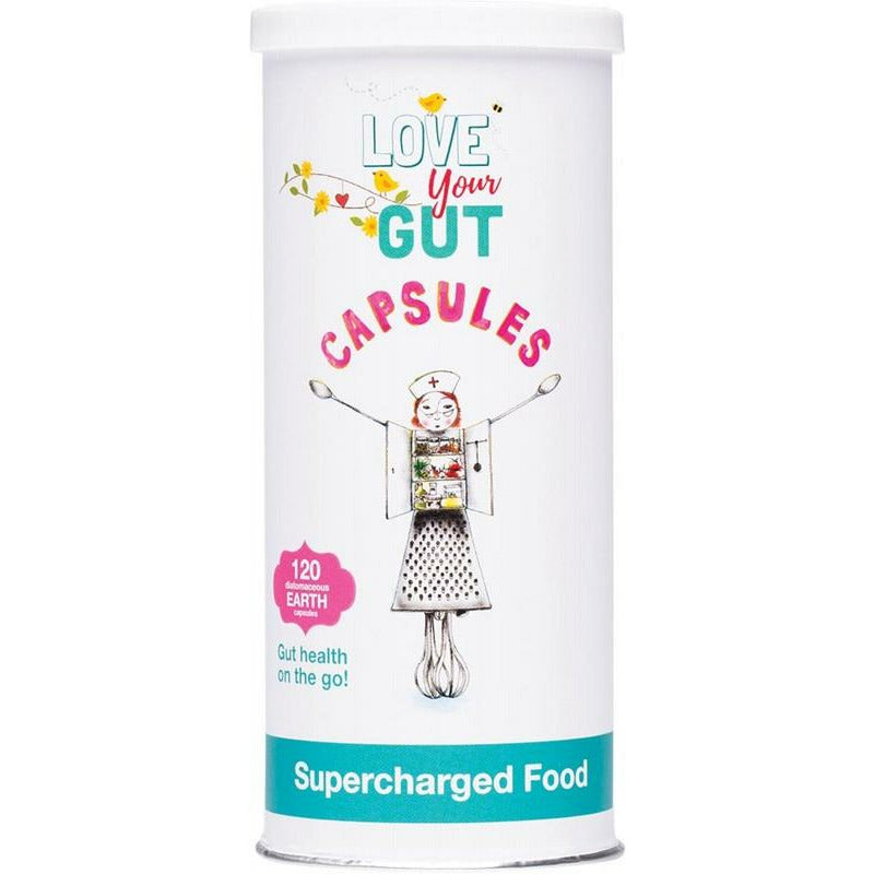 SUPERCHARGED FOOD Love Your Gut Capsules Diatomaceous Earth 120
